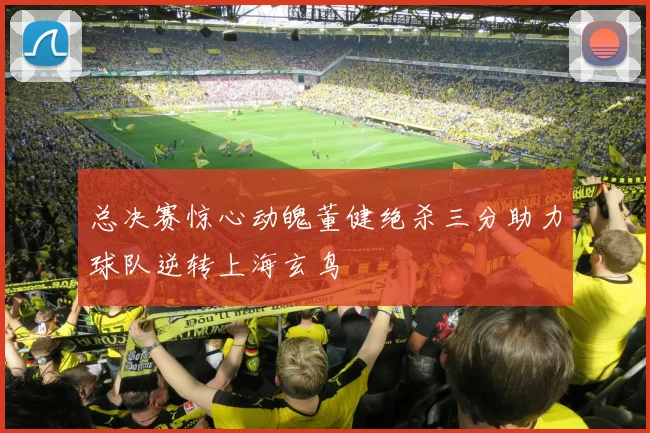 总决赛惊心动魄董健绝杀三分助力球队逆转上海玄鸟